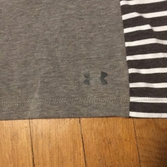NWT Under Armor Gray Striped Active wear Tank Top - Picture 4 of 6